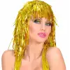 Altın Sarısı Işıltılı Metalize Parti Peruğu