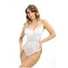 Beyaz Dantelli Bodysuit - 887b