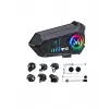 Bluetooth 5.3 Kask İçi Intercom Kulaklık 1000 m Mesafe 1000 mAh