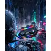 Bluetooth 5.3 Motosiklet Kask Intercom Kulaklık 1000 Metre IPX6 Su Geçirmez
