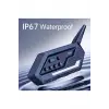 Bt62 Motosiklet Kask Kulaklığı Bluetooth Intercom 2 Intercom Bağlantılı