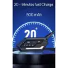 Bt62 Motosiklet Kask Kulaklığı Bluetooth Intercom 2 Intercom Bağlantılı