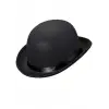 Charlie Chaplin Stil Yetişkin Şapkası – Siyah Melon Parti Şapkası