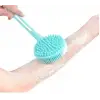 Çift Taraflı Silikon Uzun Saplı  Banyo Fırçası CM-331 (5047)