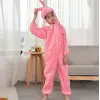 Çocuk Tavşan Kostümü Pembe Renk 6-7 Yaş 120 Cm