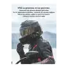 D2-6x 1000m Mesafeli 6 Kanallı İntercom Bluetooth Motosiklet Kask Kulaklığı İntercom Kulaklık