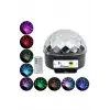 Disko Topu Renkli Işıklı Lazer Parti Bluetooth Bağlantılı Led Küre