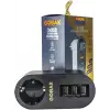 Gobax Termal Akım Korumalı Akıllı Priz 3xusb Li, Çocuk Korumalı, Led Işıklı, Yüksek Isıya Dayanıklı (5047)