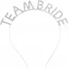 Gümüş Kaplama Kristal Taşlı Team Bride Taç 16x17 Cm