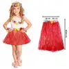 Hawaii Hula Eteği Kırmızı Renk 40 Cm
