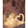 Kalp Figürlü LED Neon Dekor Işığı Romantik Ortam Aydınlatması