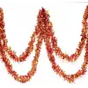 Kırmızı Altın Renk 4 Cm Genişlik Garland Çift Renk Sim Süs 180 Cm