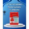 Kırmızı ATM Tasarımlı Şifreli Para Kasası Kumbara
