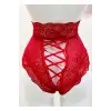 Kırmızı Dantelli Yüksek Bel Külot Venüs-k1011