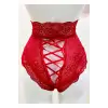 Kırmızı Dantelli Yüksek Bel Külot Venüs-k1011
