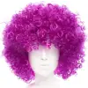 Koyu Mor Renk Violet Afro Bonus Saç Peruk (5047)
