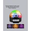 LED Disko Küresi Bluetooth Hoparlörlü Ritimle Senkronize Döner Işıklı