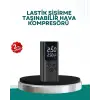 LED Işıklı Dijital Hava Pompası Araba Bisiklet Uyumlu
