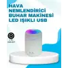 LED Işıklı Sessiz Masaüstü Nemlendirici – 3 Buhar Modu