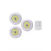 Led Lamba 3lü Uzaktan Kumandalı Yapışkanlı