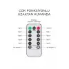 Lw-7 300 Ledli 10 Sarkıt Perde Led Işık, 8 Modlu Uzaktan Kumandalı, 3x3 Metre Peri Telli Led