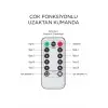 Lw-7 300 Ledli 10 Sarkıt Perde Led Işık, 8 Modlu Uzaktan Kumandalı, 3x3 Metre Peri Telli Led