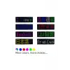 Matrix Kayan Led Yaka Rozeti Mobil Kontrollü Dijital Etiket 9×3cm