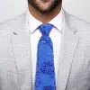 Mavi Pul Payetli Işıltılı Parti Kravatı 33 Cm