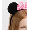 Pembe Fiyonklu Minnie Mouse Tacı Mini Kulak (5047)