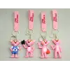 Pembe Panter Silikon Anahtarlık Alk4271