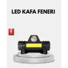 Profesyonel Şarjlı LED Kafa Lambası – Uzun Mesafe + Ortam Aydınlatması