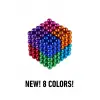 Renkli 216 Mıknatıs Neocube Mıknatıs 5mm Neodyum