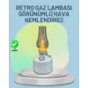 Renkli Led Işıklı Retro Gaz Lambası Aroma Terapi Mist Maker