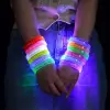 Sarı Led Işıklı Baskı Yapılabilen Pilli Bileklik Bilezik 1,5 Cm Genişlik