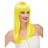 Sarı Renk Uzun Düz Parti Peruğu