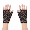 Siyah Dantel Parmaksız Kısa Eldiven