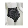 Siyah Dantelli Yüksek Bel Külot Venüs-k1013