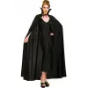 Siyah Renk Yakalı Halloween Pelerini 120 cm (5047)
