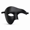 Siyah Yarım Erkek Maske – Phantom Parti  Balo Maskesi