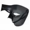 Siyah Yarım Erkek Maske – Phantom Parti  Balo Maskesi