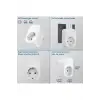Tekli Yüksek Voltaj Korumalı Duvar Prizi 2x Type-c 1x Usb Çıkışlı Priz Grup Priz Çoğaltıcı Siyah
