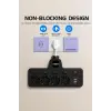 Termal Akım Korumalı 4’lü Duvar Tipi Priz 2x Usb 2x Type-c Çıkışlı Grup Priz Çoğaltıcı Siyah (2500w)