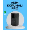 Termal Korumalı Priz Otomatik Çocuk Kilidi 4 USB Type C