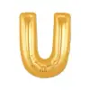 U Harf Folyo Balon Altın Renk  40 İnç