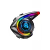 Y21 Rgb Işık Efektli Intercom Bluetooth Motosiklet Kask Kulaklığı Intercom Kulaklık