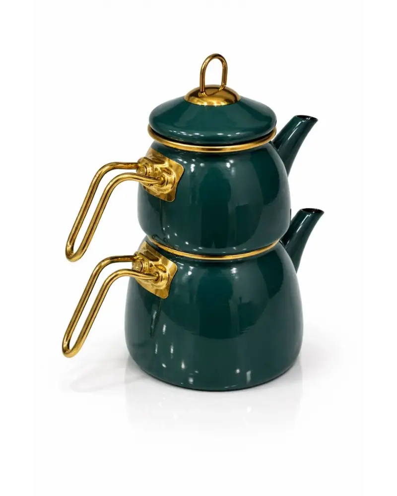 PR Home Emaye Mini Model Emaye Çaydanlık Petrol Yeşili