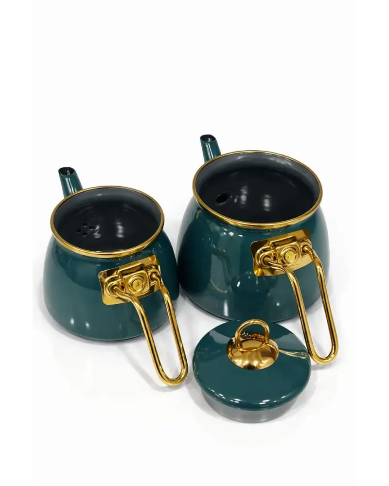 PR Home Emaye Mini Model Emaye Çaydanlık Petrol Yeşili