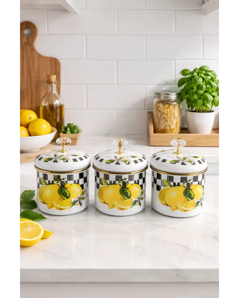 PR Home Lemon Emaye Baharatlık Seti 10 Cm
