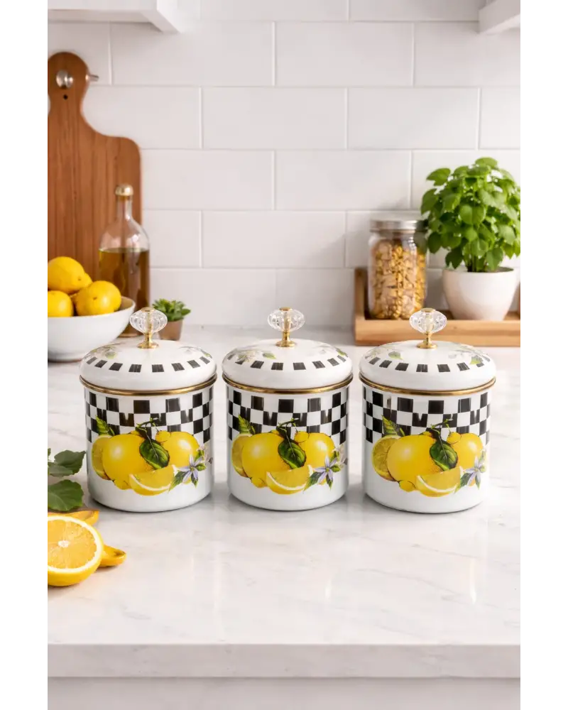 PR Home Lemon Emaye Baharatlık Seti 12 Cm