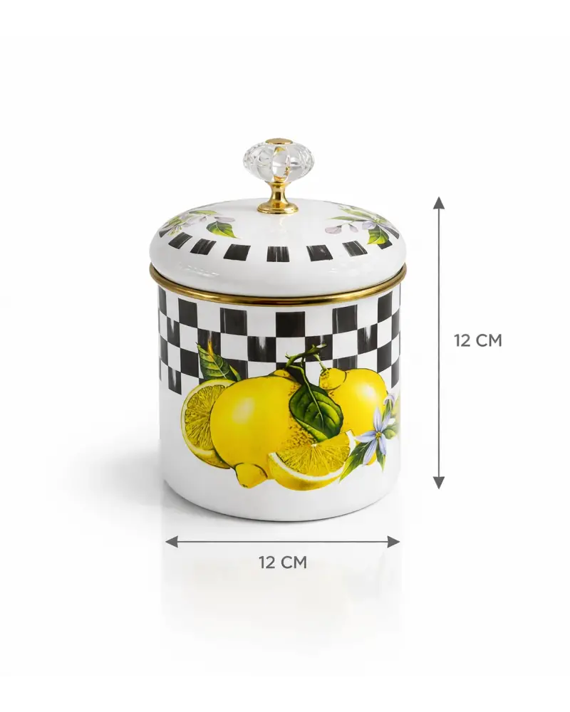 PR Home Lemon Emaye Baharatlık Seti 12 Cm